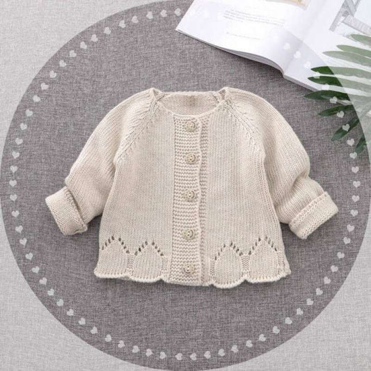 Girls Spring And Autumn Sweater Cardigan Jacket 1-3 Years Old