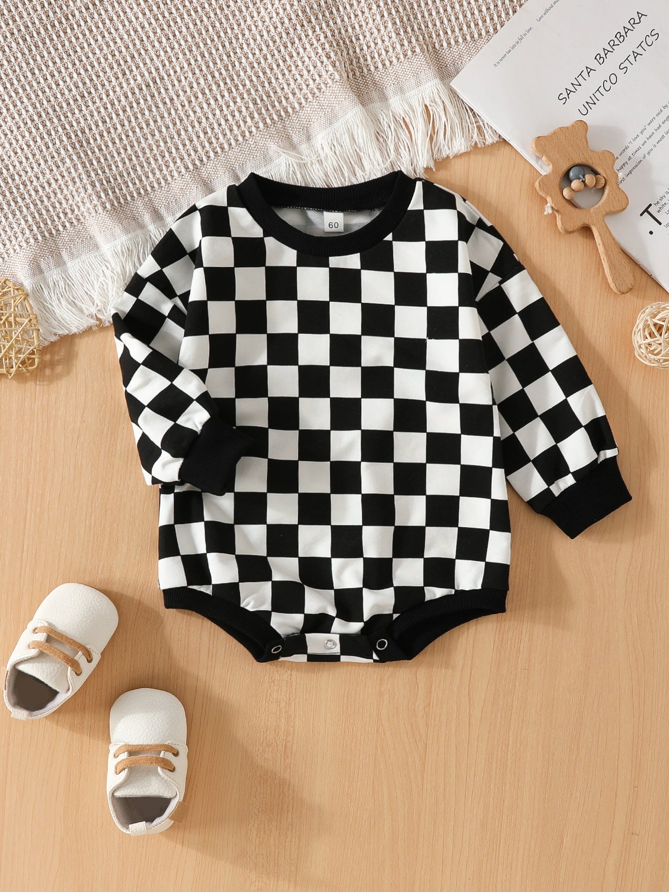 Chessboard Plaid bodysuit Sweater