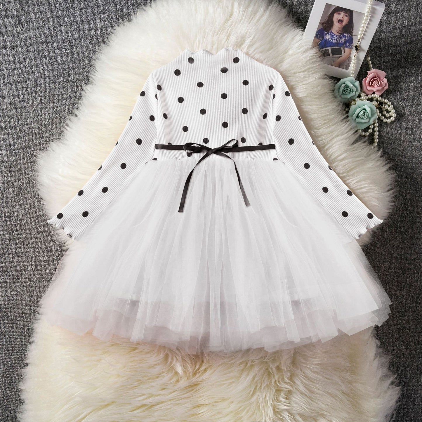 Long Sleeve Tutu Lace Dresses