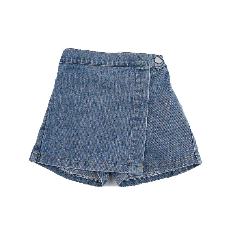 Denim Skorts