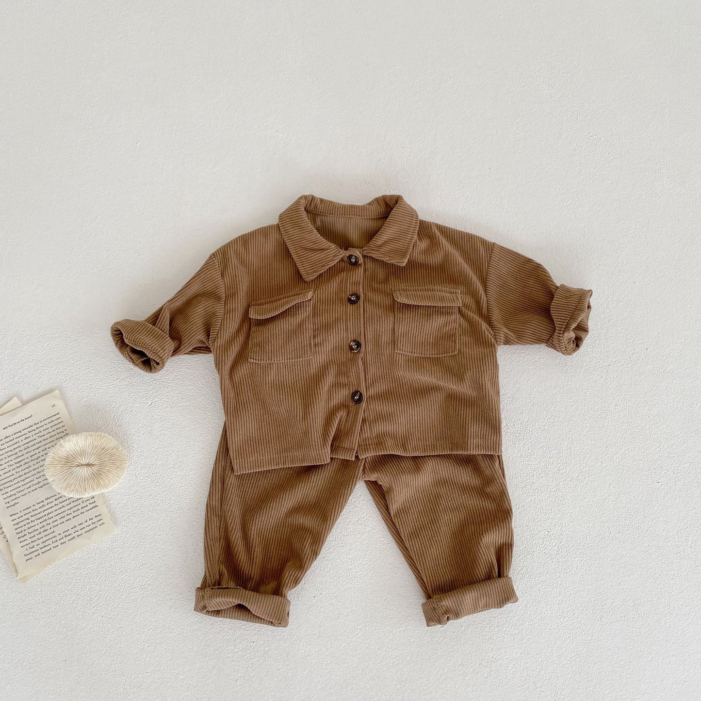 Corduroy Two-piece Set