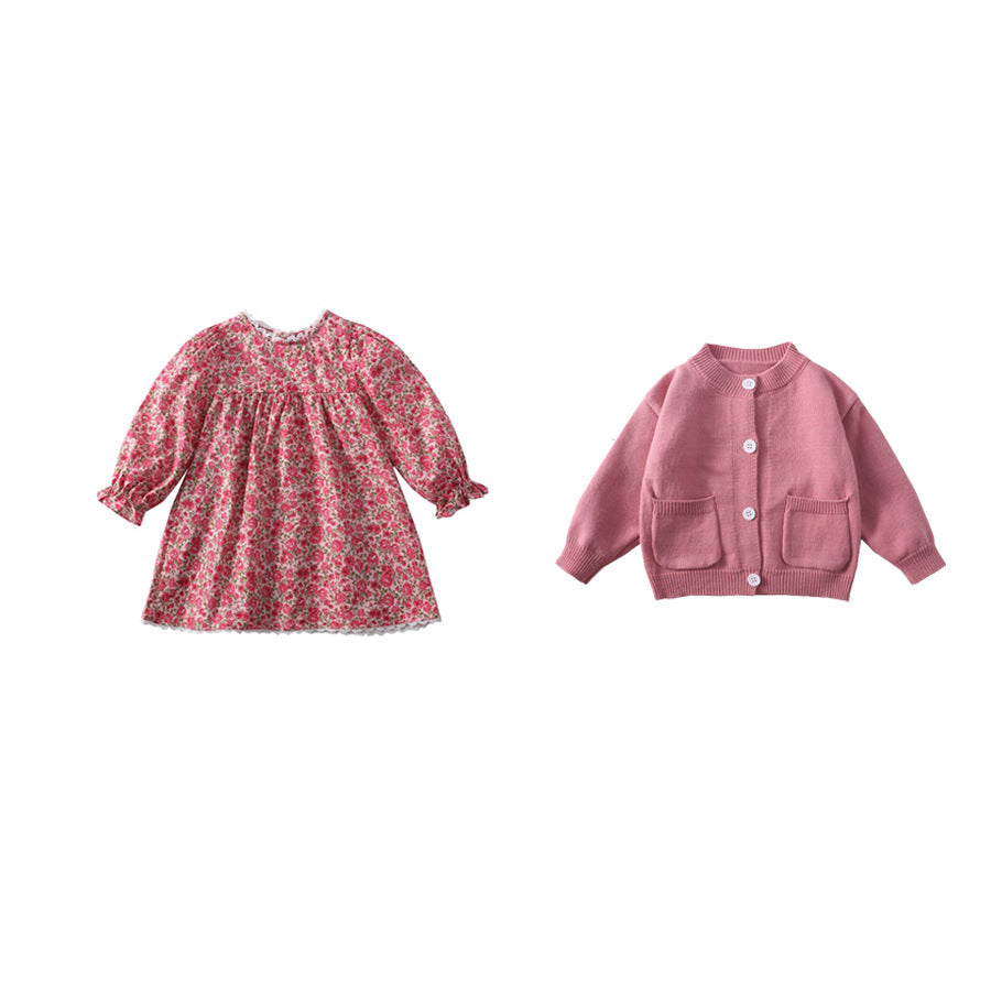 Sweet Floral Dress Children's Skirt