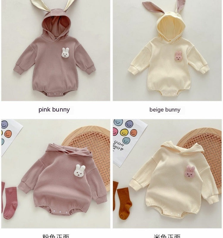 Cute Crawling Suit Butt Wrap Clothes Long-sleeved Jumpsuit