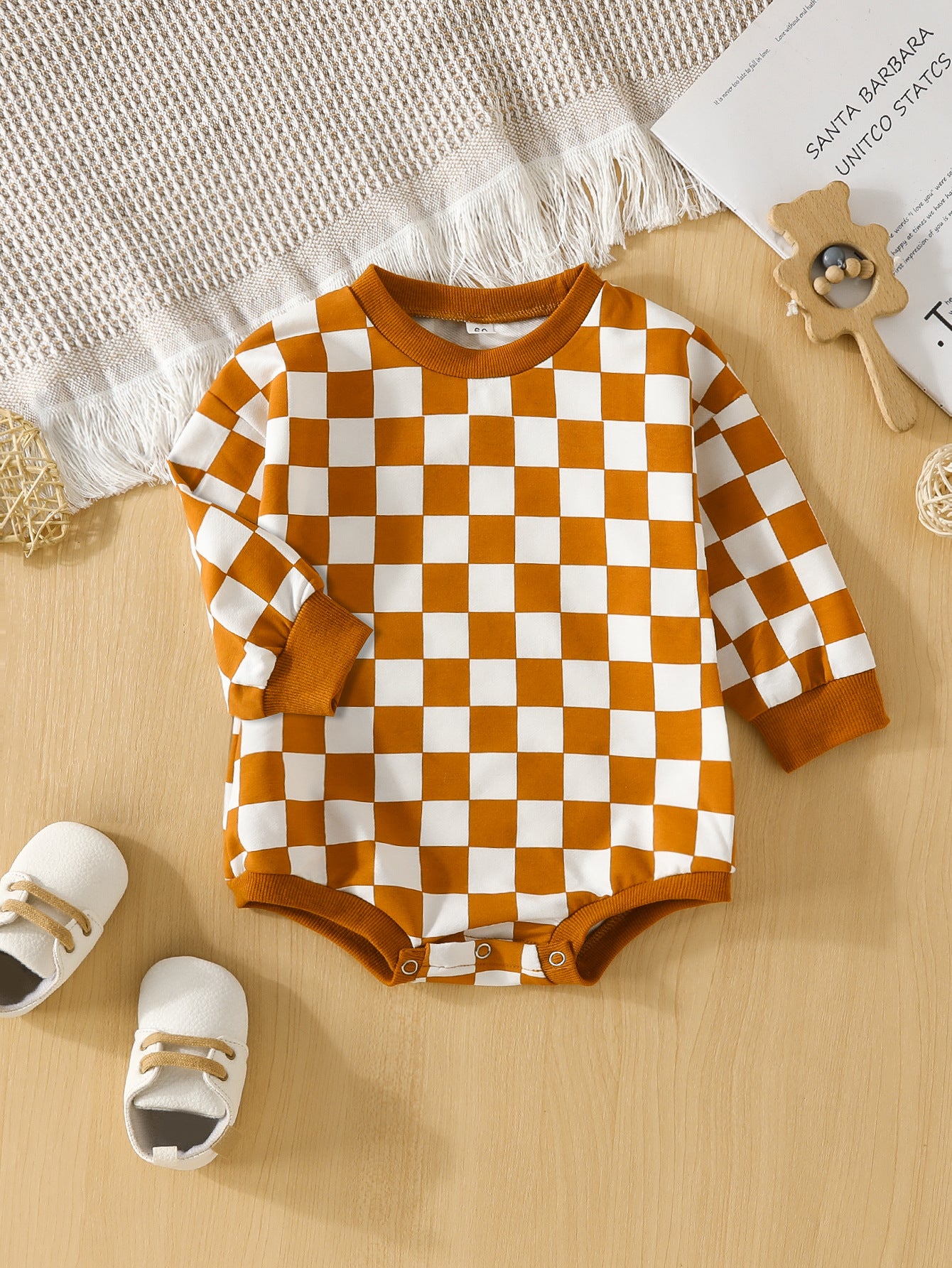 Chessboard Plaid bodysuit Sweater