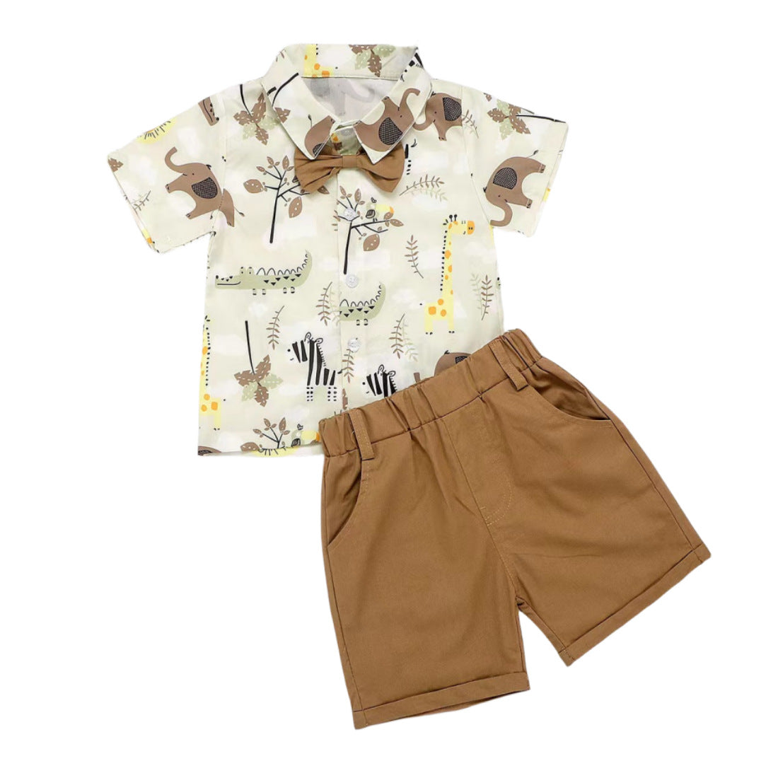 Children's Short-sleeved Shorts Shirt Suit