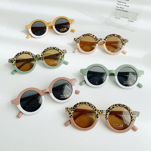 Children's Sunglasses Round Frame Sun Protection And Sunshade Fashion All-matching