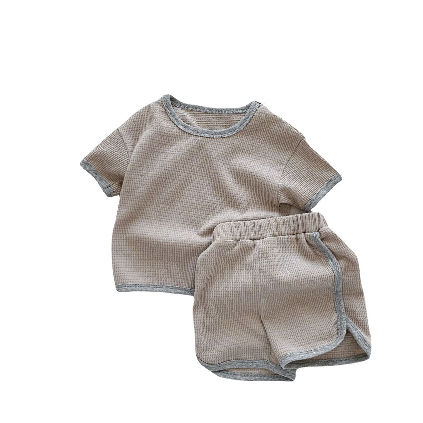 Two-piece Summer Cotton Shorts For Boys And Girls