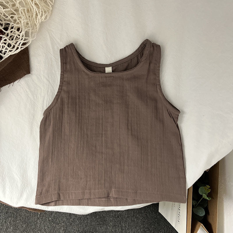 Tank Top Sleeveless T-shirt Casual Outdoor Children's Clothing