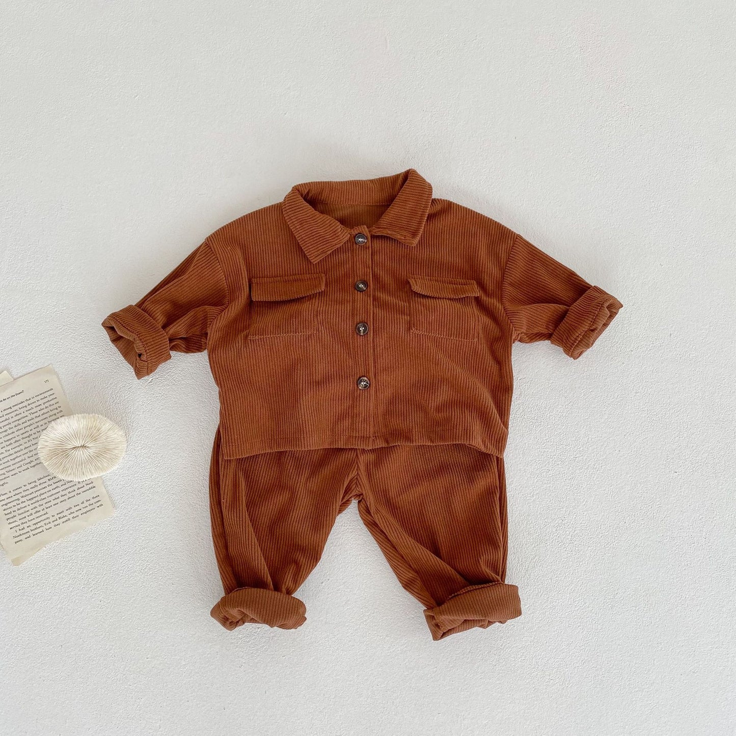 Corduroy Two-piece Set