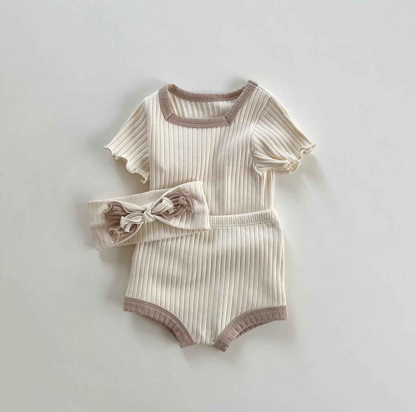 Baby Summer Short Sleeve Shorts Suit