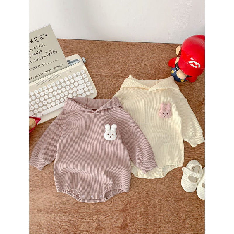 Cute Crawling Suit Butt Wrap Clothes Long-sleeved Jumpsuit