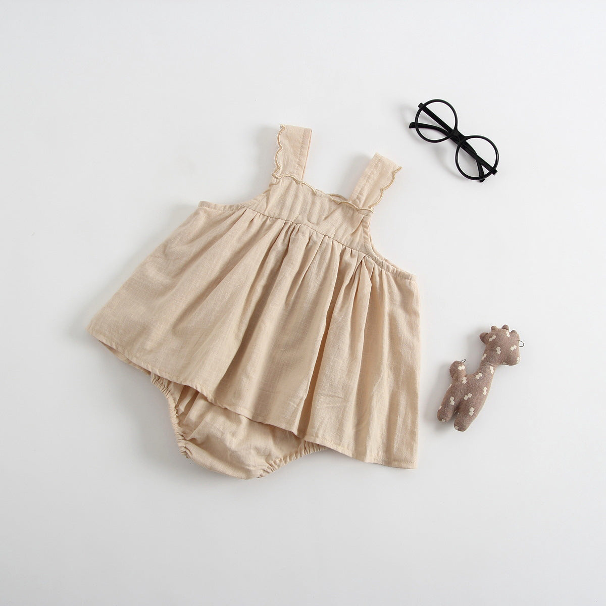 Cotton Romper Dress