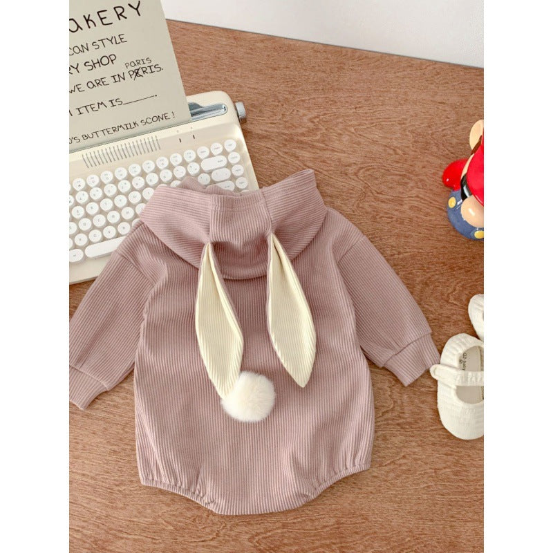 Cute Crawling Suit Butt Wrap Clothes Long-sleeved Jumpsuit