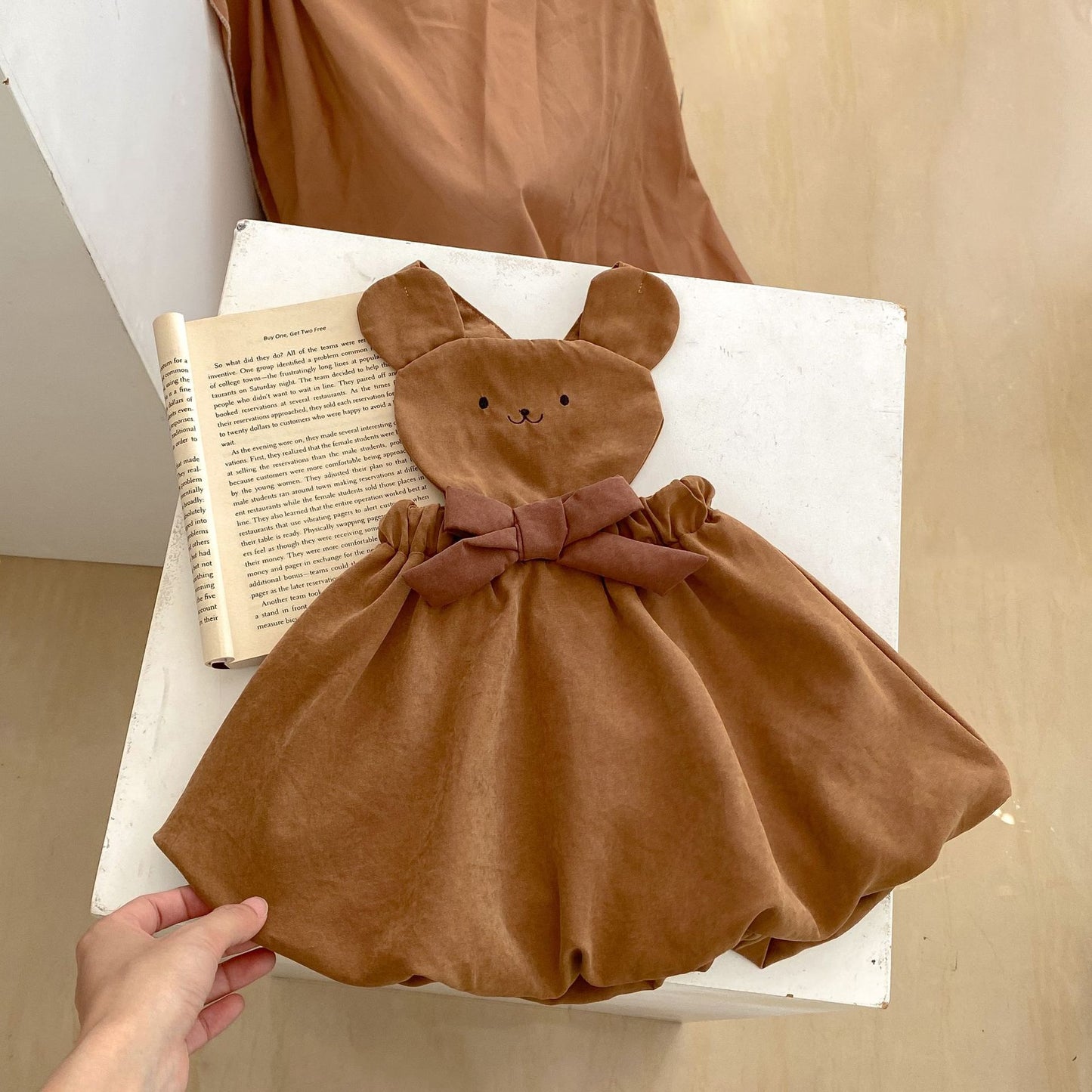 Children's Fungus Ruffled Collar Bottoming Shirt Lantern Skirt