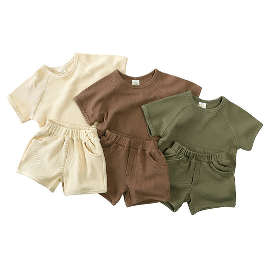 Children's Short-sleeved Shorts Suit