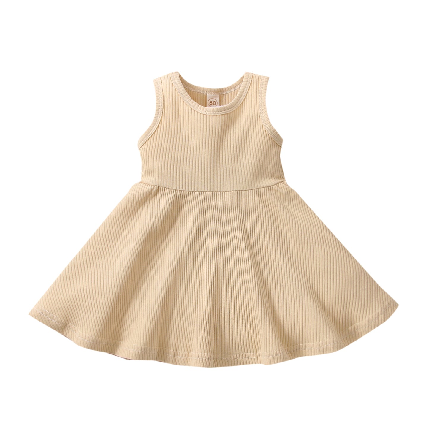 Round Neck Cotton Vest Summer Girls' Dress