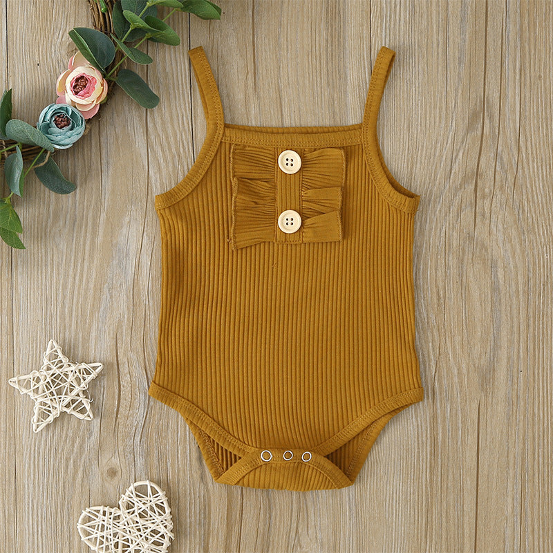 girls Spaghetti Strap Romper