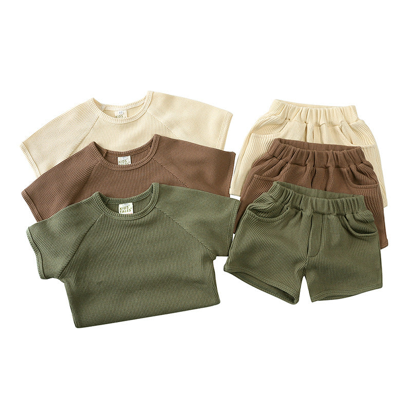 Children's Short-sleeved Shorts Suit