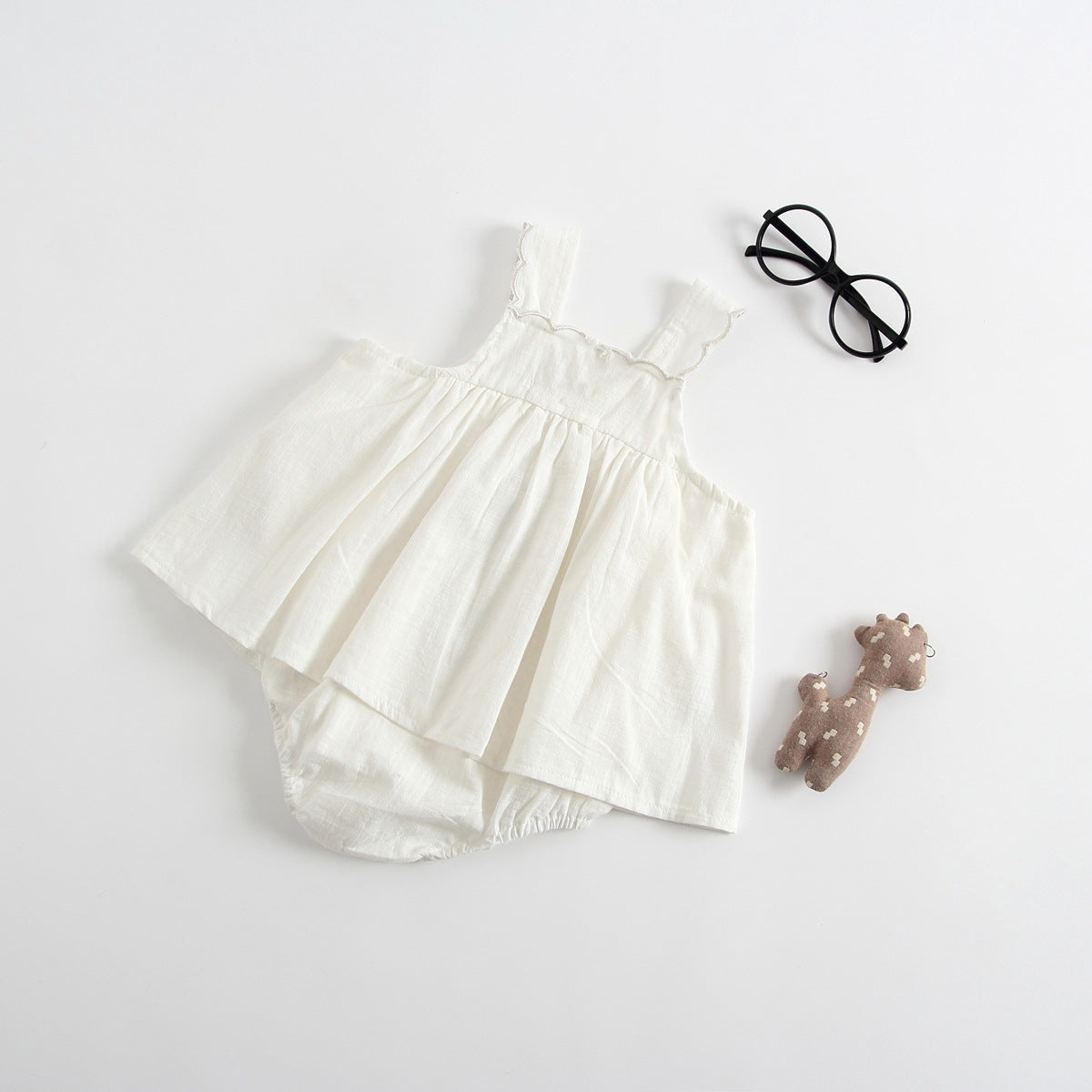 Cotton Romper Dress