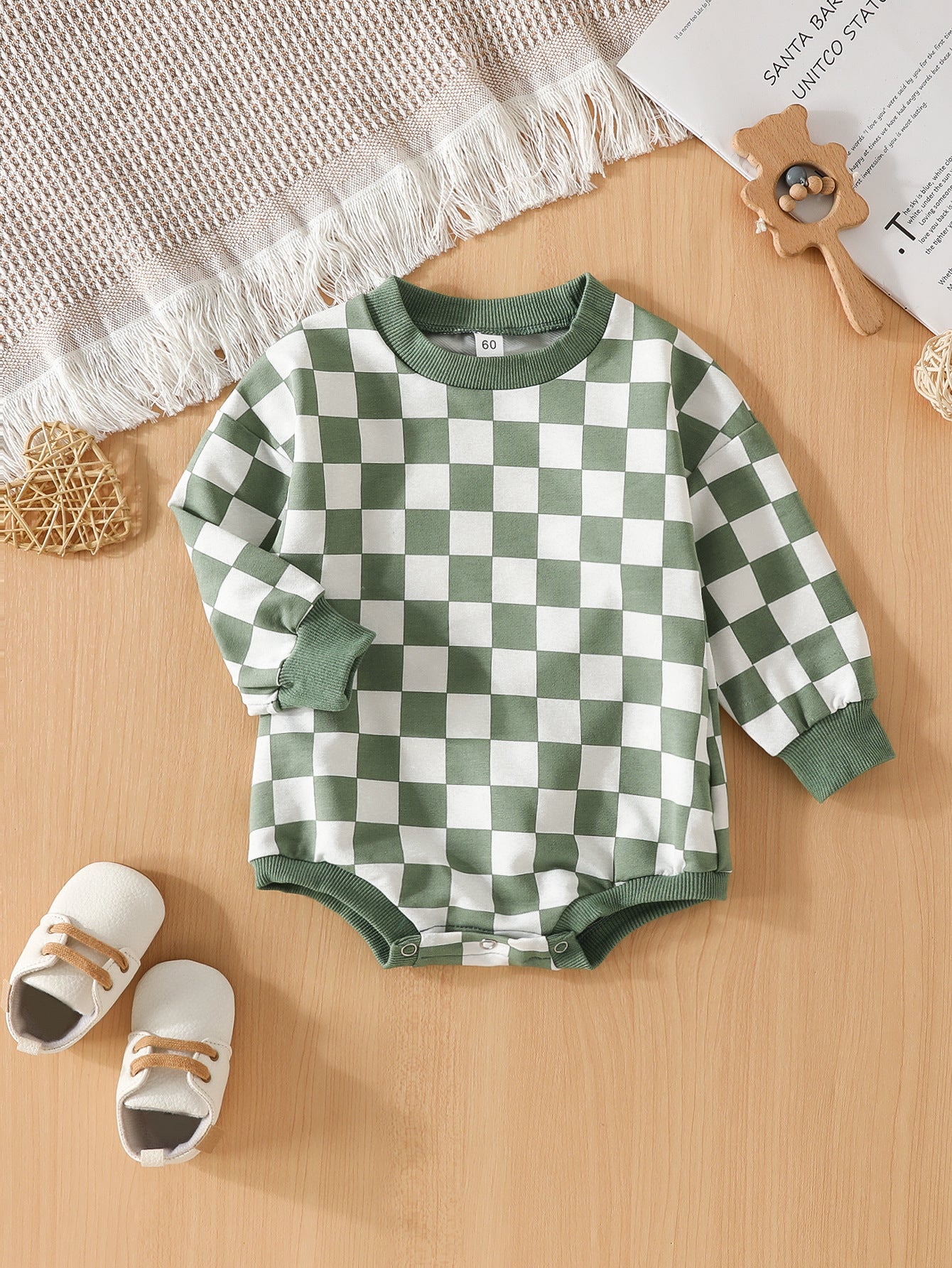 Chessboard Plaid bodysuit Sweater