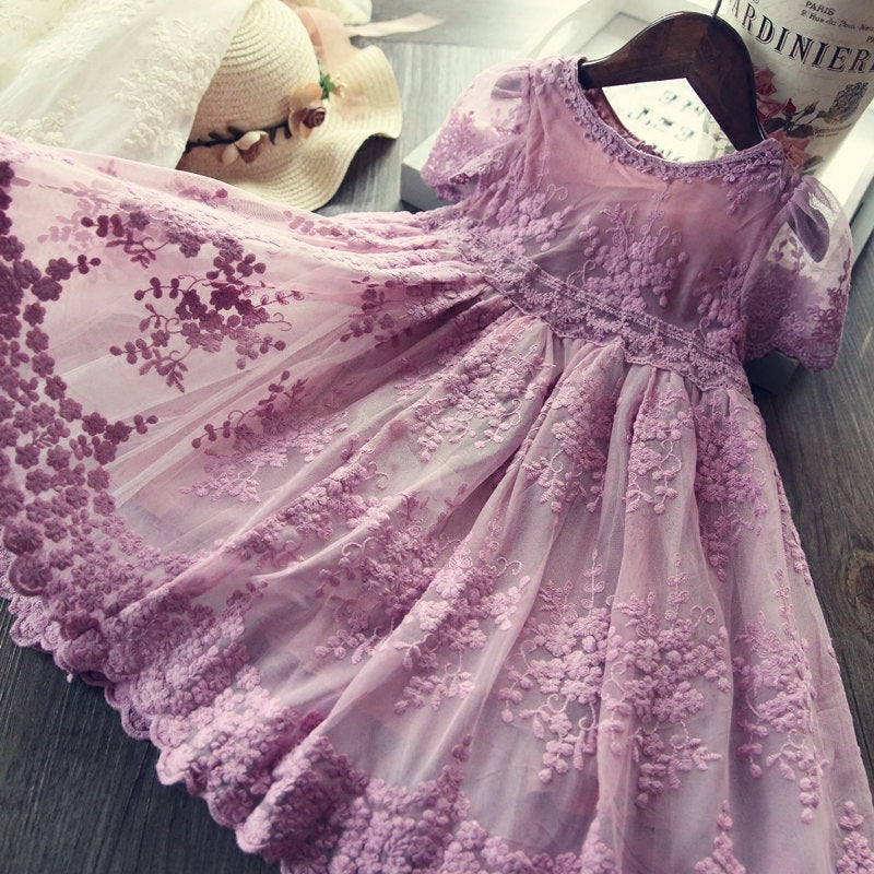 Lace Long-sleeved lace dress