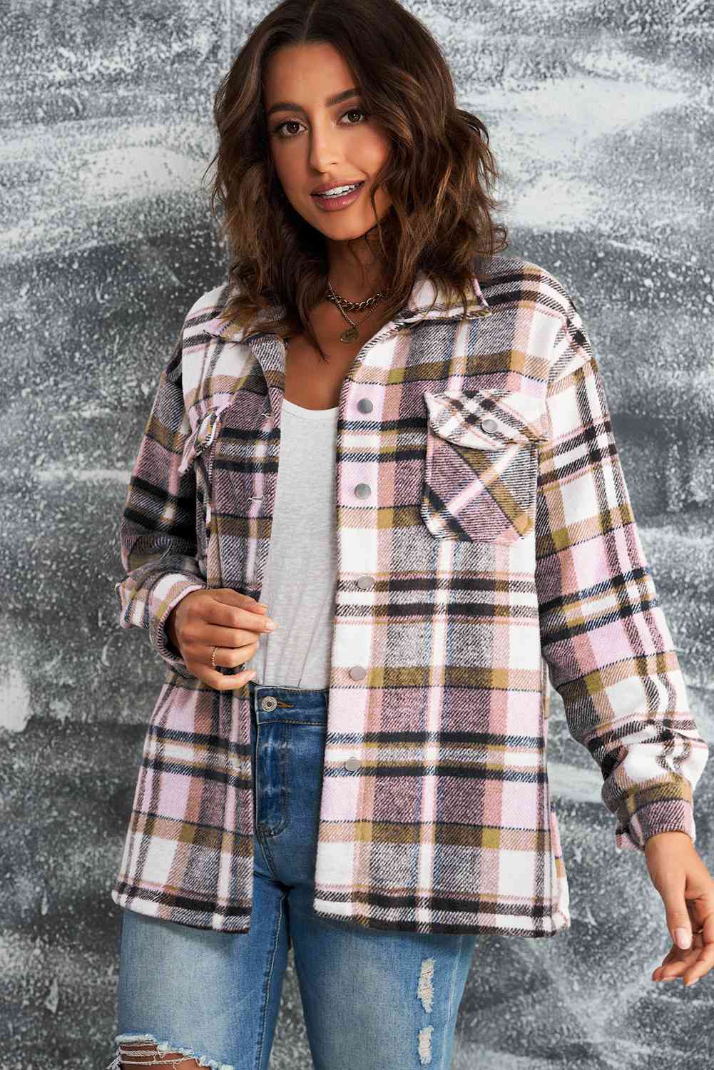 Plaid shacket