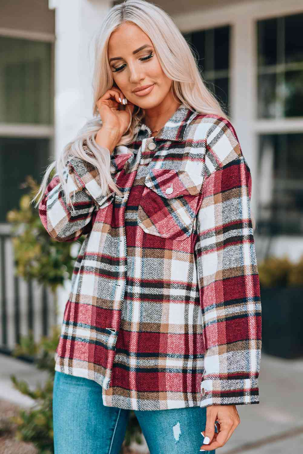 Plaid shacket