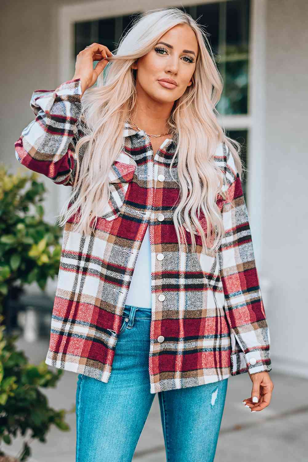 Plaid shacket