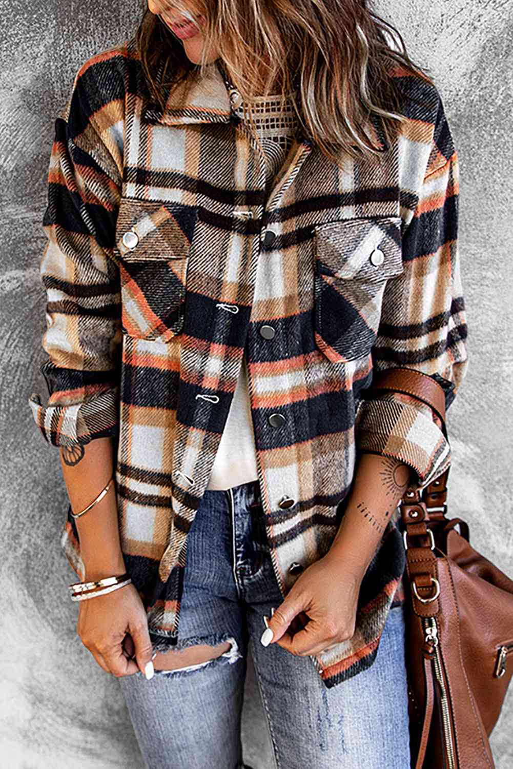 Plaid shacket