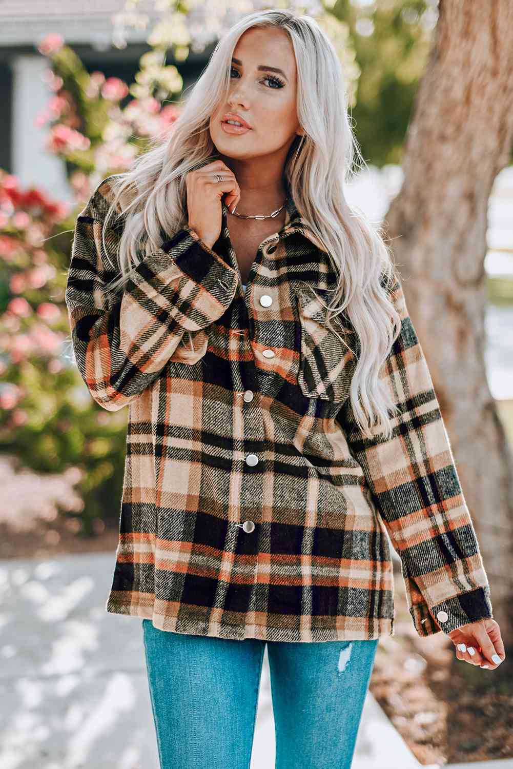 Plaid shacket