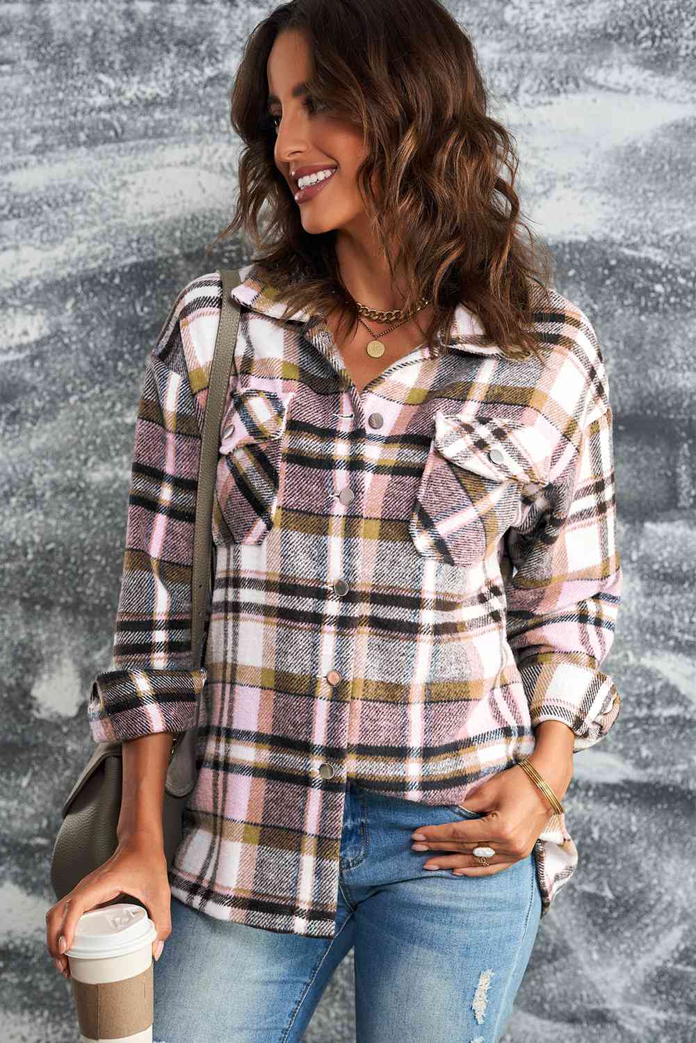 Plaid shacket